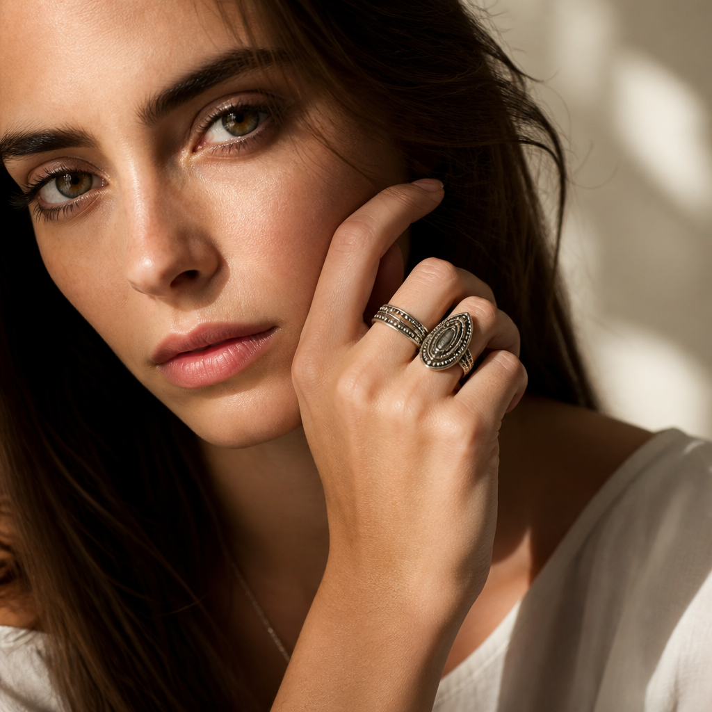 Transform Your Look with Stunning Adjustable Fusion Oxidised Finger Rings in London