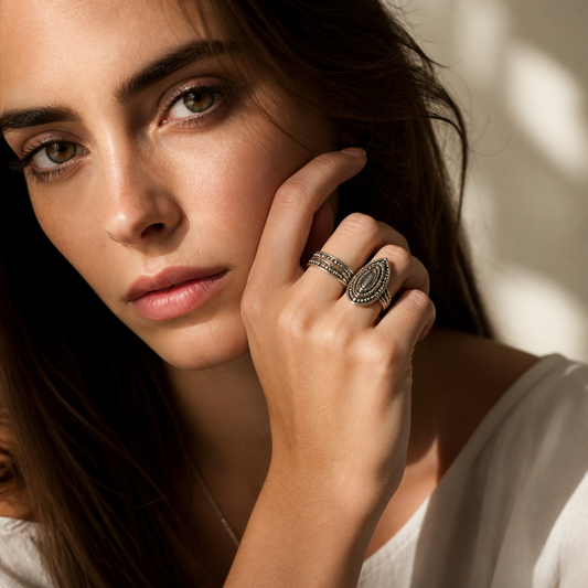 Transform Your Look with Stunning Adjustable Fusion Oxidised Finger Rings in London